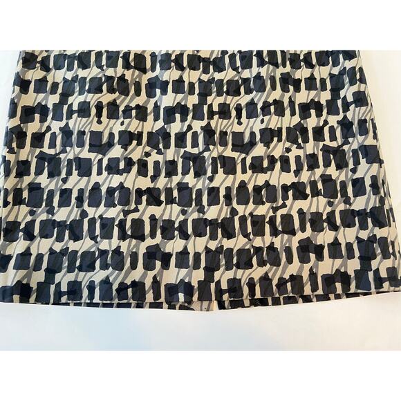 Classiques Entier Patterned Silk Wool Blend Straight Cut Skirt Career Women's 6 - Picture 4 of 16